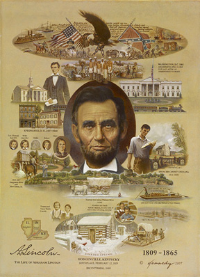 THomas Kennedy's painting the Life of Abraham Lincoln