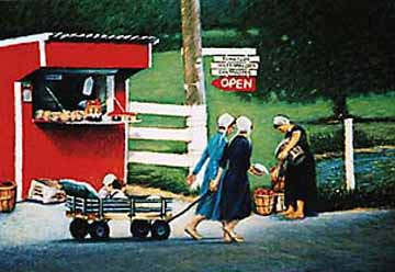 Amish life painting