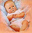 caucasian baby, pastel for bristol myers squibb